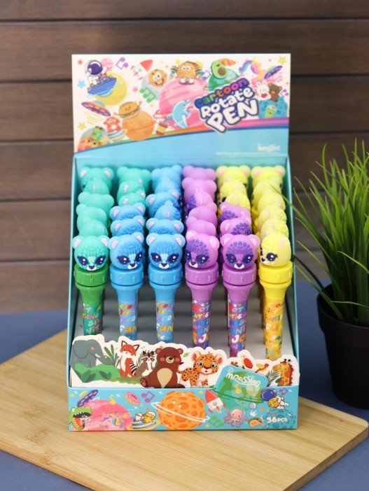 Ручка с поворотным механизмом &quot;Leopard eyes&quot;, mix 