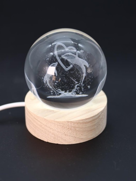 Ночник 3D iLikeGift «Dolphins» (6 см) 