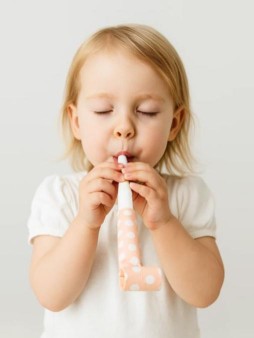 Дудка карнавальная 6 шт. "Cute peas", pink (200 мм)