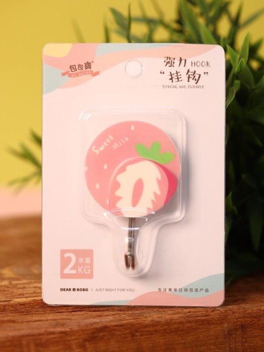 Крючок на липучке «Sweet milk», pink 