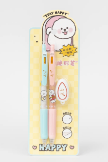 Светящаяся ручка с невидимыми чернилами "Fluffy white puppy"