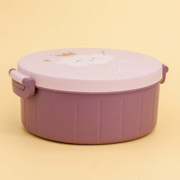 Ланчбокс "Cute princess", circle pink 