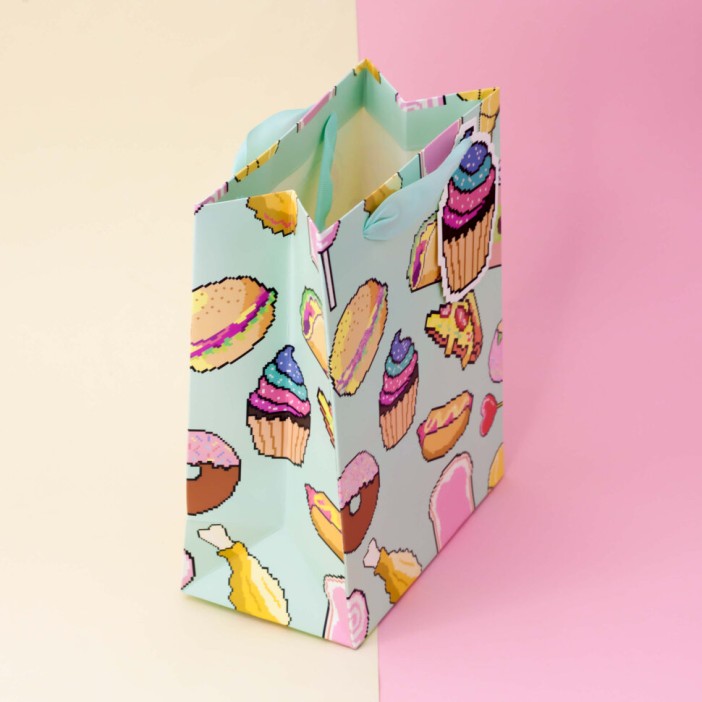 Подарочный пакет (S) &quot;Pixel&quot; Food 