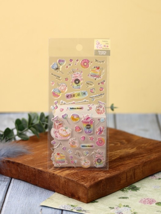 Наклейки "Happy cake" 