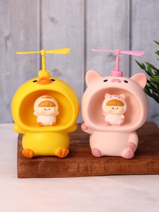 Kопилка - ночник «Baby pig fan», pink (13,5 см), пластик 