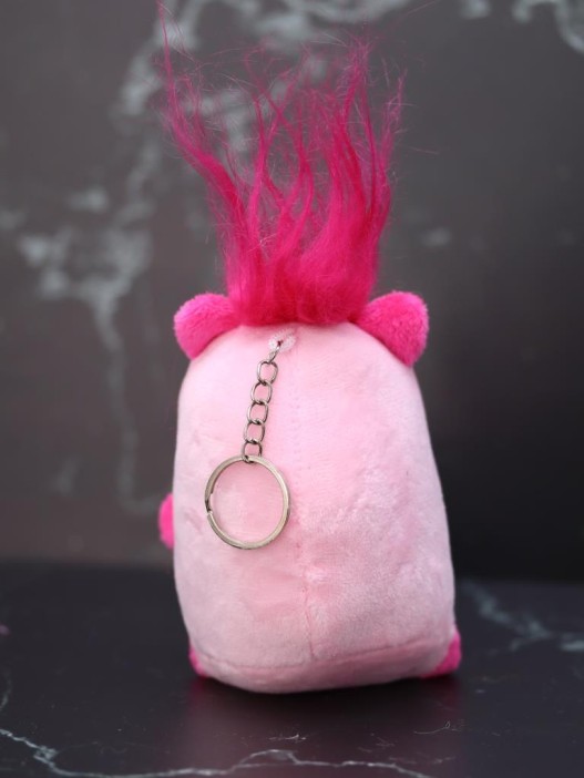 Плюшевый брелок "Сapybara rocks", pink (11 см) 