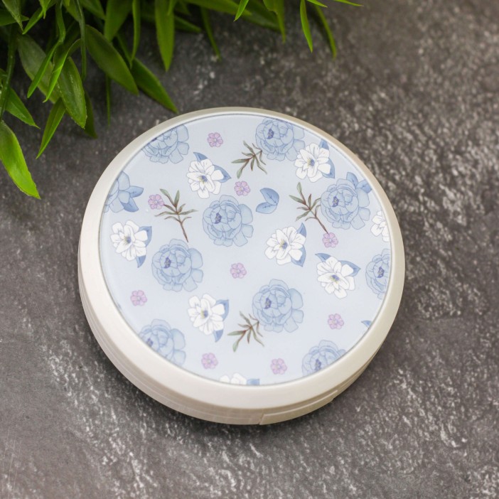 Контейнер для линз "Flower", blue 