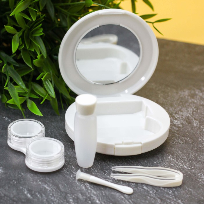 Контейнер для линз "Flower", blue 