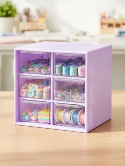 Органайзер настольный "Six cells", purple (10*12*12)