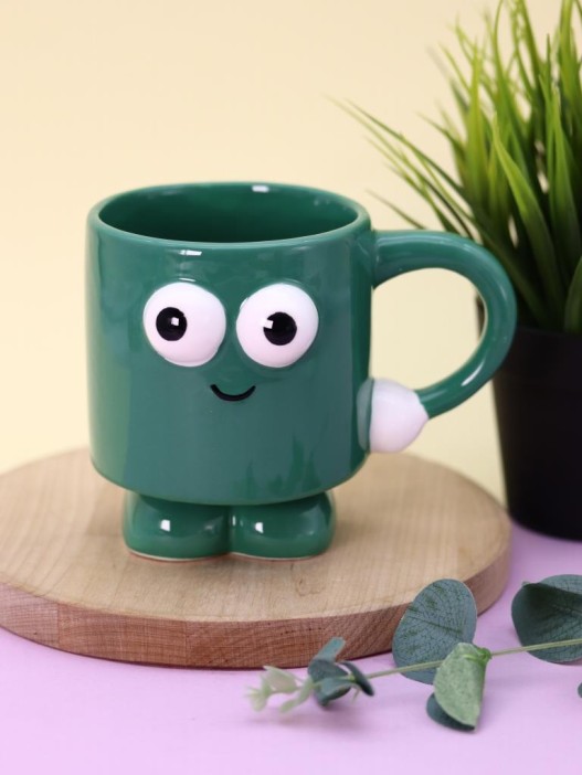 Кружка керамическая «Smiling friend», green, 360 ml 
