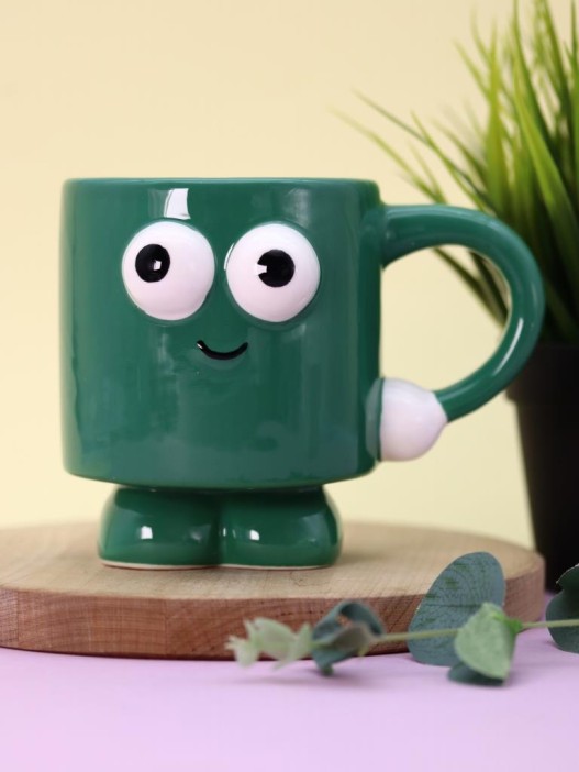 Кружка керамическая «Smiling friend», green, 360 ml 