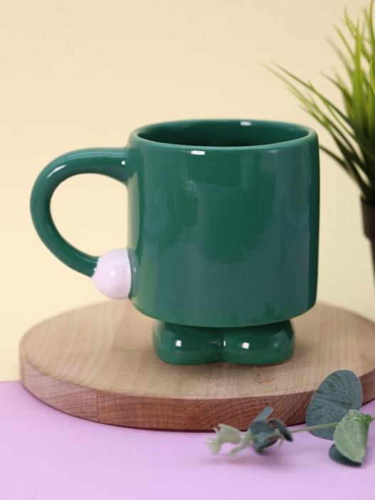 Кружка керамическая «Smiling friend», green, 360 ml 