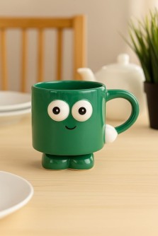 Кружка керамическая «Smiling friend», green, 360 ml