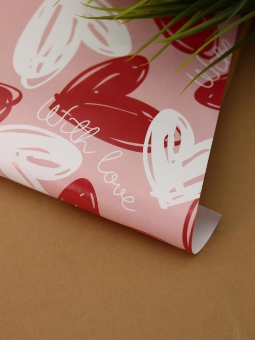 Упаковочная бумага «HeartHug» 1 рулон, 50*70 см 