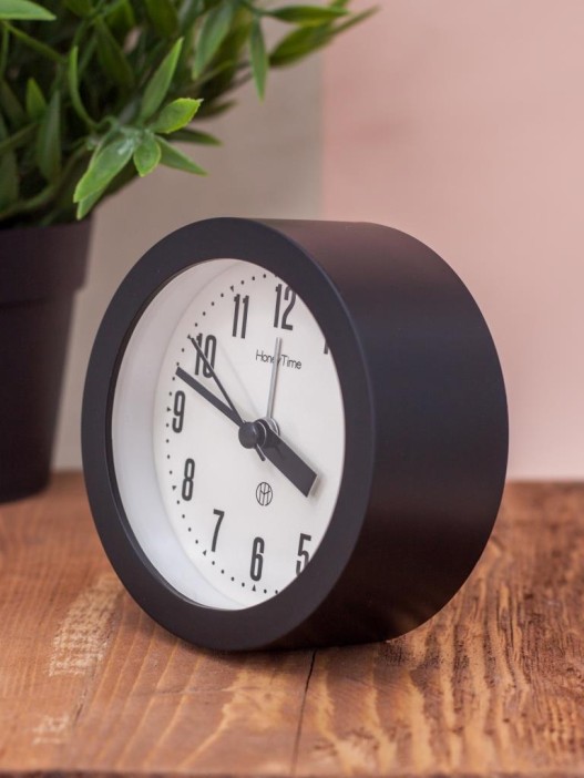 Часы-будильник "Honey time", black 