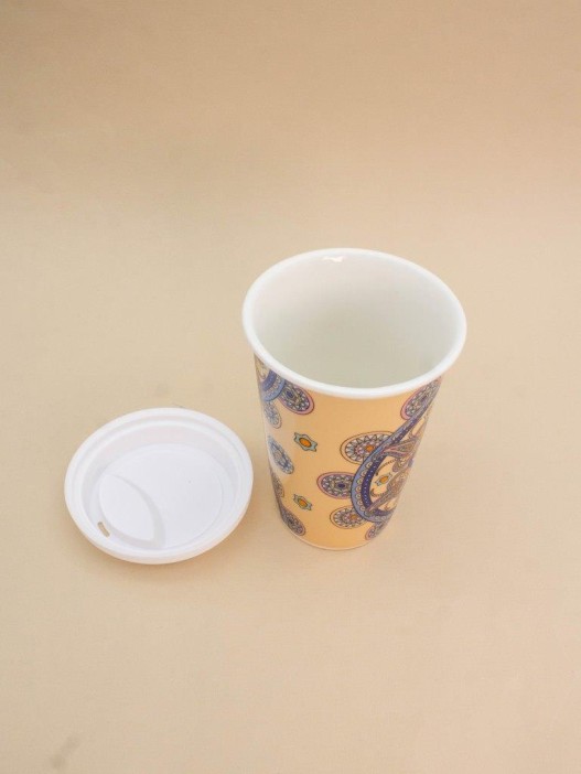 Стакан керамический «Ornament», brown (400 ml) 