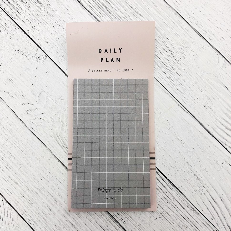 BLT12 Планнер стикер "Daily plan", gray