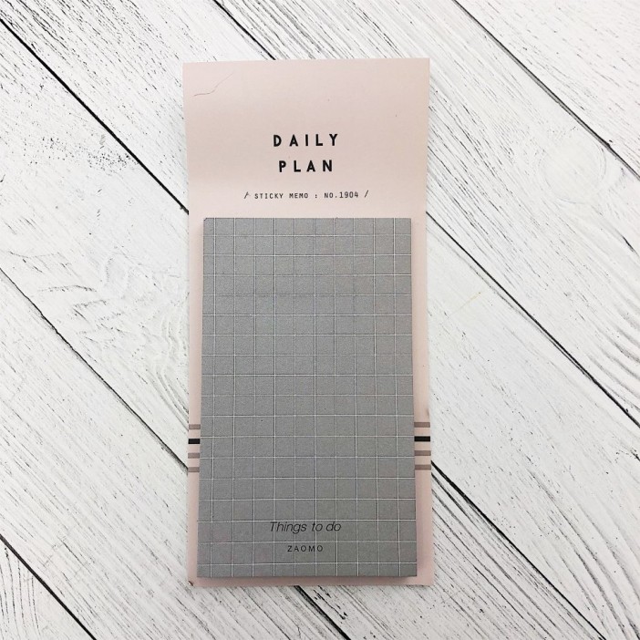 Планнер стикер &quot;Daily plan&quot;, gray 