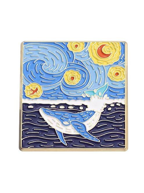 Значок металлический iLikeGift &quot;The Star Whale&quot; 