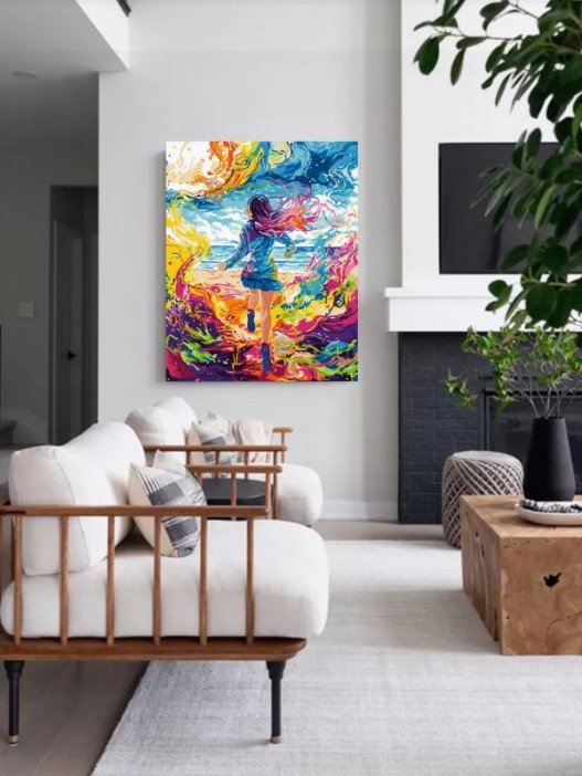 Картина по номерам 40*50 &quot;Красочный вихрь&quot; (24 цвета) 