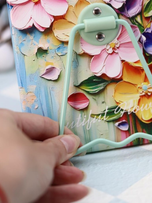 Зеркало настольное &quot;Beautiful flowers&quot;, зелёное (16*12 см) 