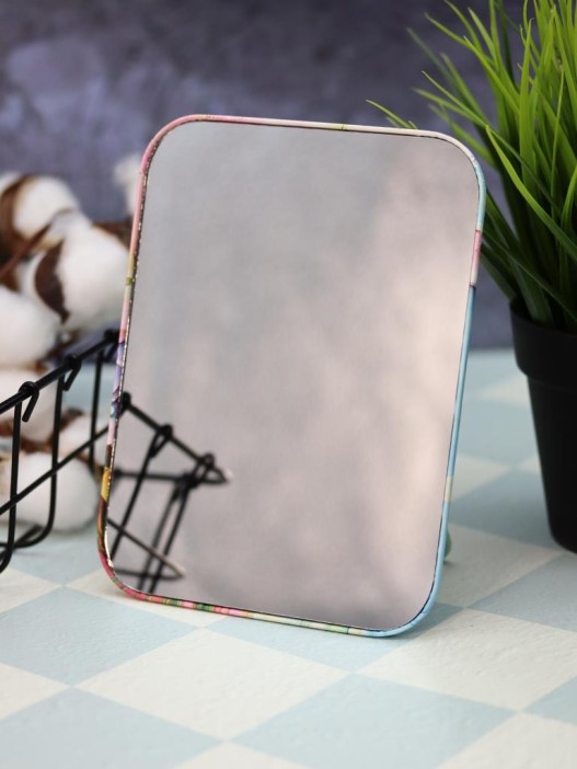 Зеркало настольное &quot;Beautiful flowers&quot;, зелёное (16*12 см) 