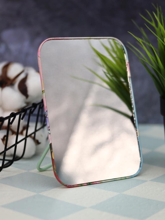 Зеркало настольное &quot;Beautiful flowers&quot;, зелёное (16*12 см) 