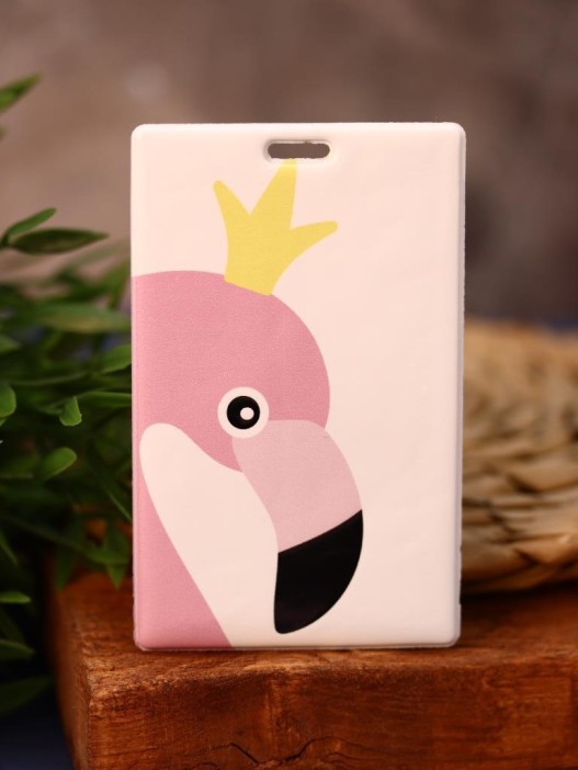 Держатель для карт "Фламинго в короне" (6,5 х 10,4 см) 