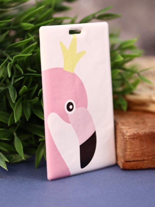 Держатель для карт "Фламинго в короне" (6,5 х 10,4 см) 