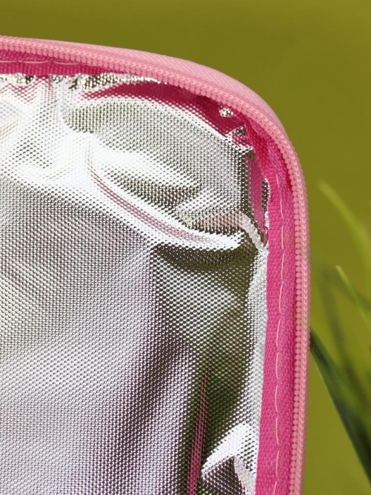 Сумка на чемодан сверху &quot;Anime girl in hat&quot;, pink (29*22*8) 