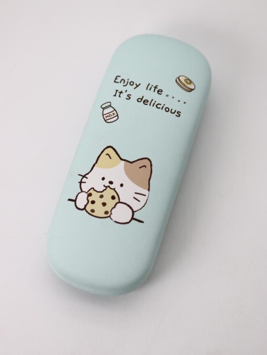 Чехол для очков GIRLY &quot;Enjoy life it&#039;s delicious&quot;, green 