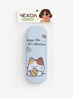 Чехол для очков GIRLY "Наслаждайся жизнью, она вкусная"