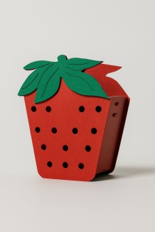 Кашпо Клубника (170*150*80) красный