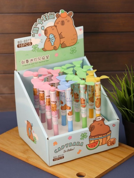 Ручка  &quot;Capybara, so relax!&quot;, mix, шоу-бокс 16 шт. 