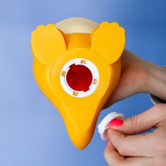 Копилка «Dinosaur», yellow (21 см), пластик 