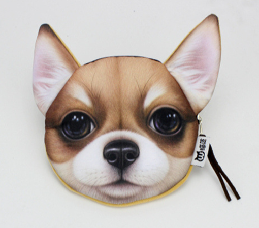 Кошелёк плюшевый &quot;Scared dog&quot;, ginger (13*13 см) 