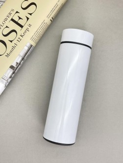 Термос с датчиком температуры «Metallic», white (500 ml)