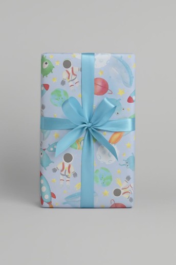 Упаковочная бумага «Cosmos», blue (50*70 см)