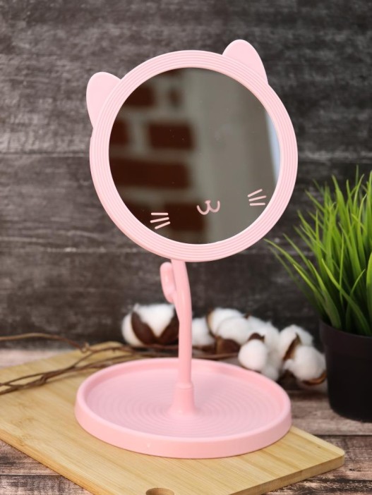 Зеркало настольное GIRLY &quot;Smiling cat&quot;, pink 