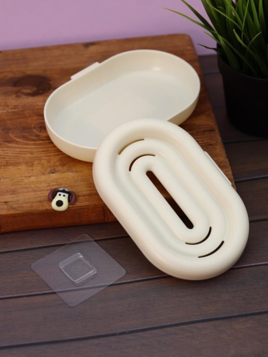 Мыльница «Soapy face», white (4,5*16*10,5 см) 