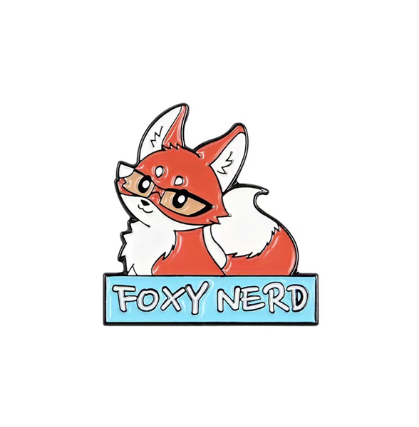 Значок металлический iLikeGift &quot;Foxy Nerd&quot; 