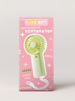 Портативный ручной вентилятор iLikeGift «Sweet wind», green