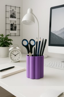 Стакан силиконовый складной "Drawing", purple