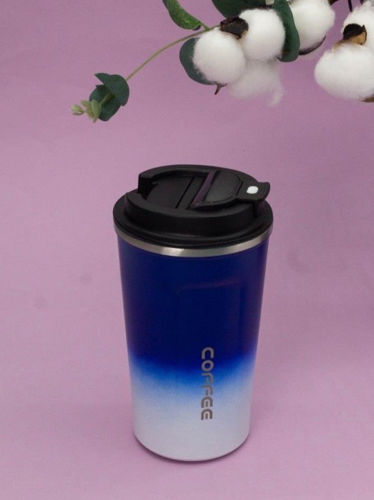 Термокружка с датчиком температуры &quot;Сoffee gradient&quot;, purple (510 ml) 