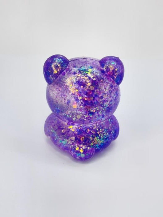 Мялка - антистресс «Милый мишка», фиолетовый 