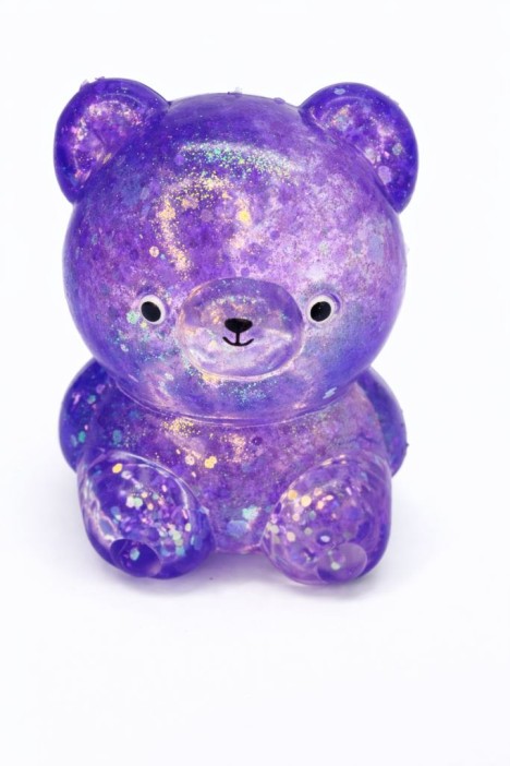 Мялка - антистресс «Милый мишка», фиолетовый 