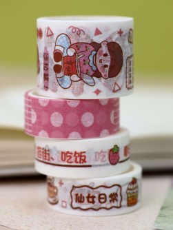 Набор декоративного скотча «Fruit friend», pink