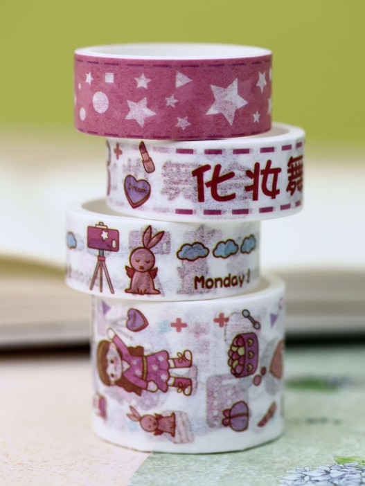 Набор декоративного скотча «Fruit friend», pink 