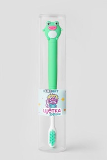 Зубная щётка для взрослых iLikeGift &quot;Kiss the frog&quot;, green (21 см)