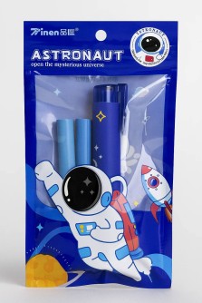 Набор выдвижного ластика + 2 сменных ластика "High flying", blue